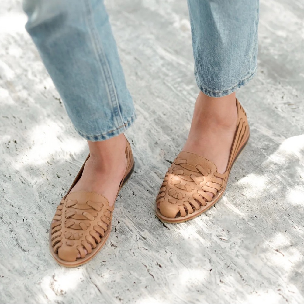 Nisolo Huarache Sandal Almond color  Women's Loafers